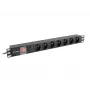 LANBERG PDU RACK POWER STRIP (1U,16A,7X 230V,2M)