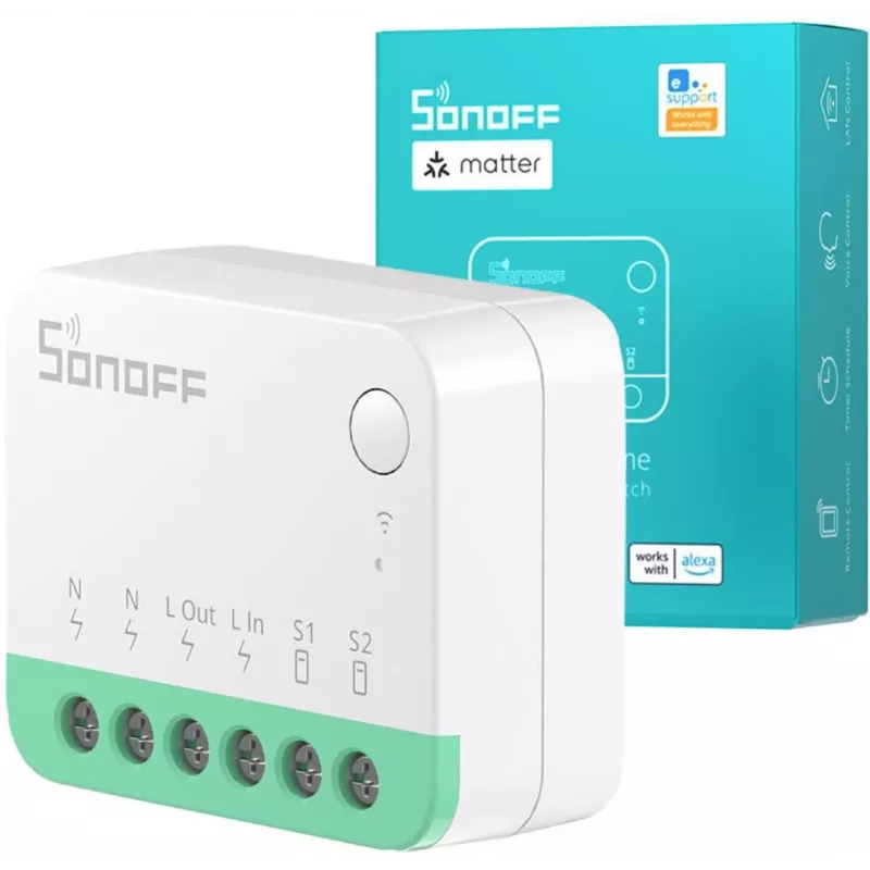 SONOFF išmanusis Wi-Fi jungiklis 1 kanalo MINIR4M Matter
