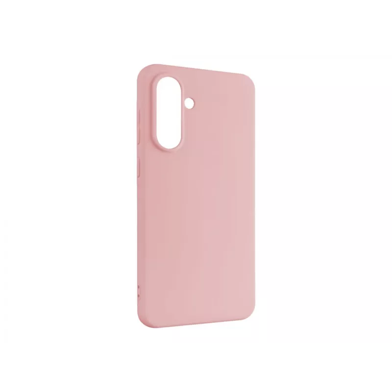 Telefono galinis dangtelis FIXED, skirtas Samsung Galaxy A36 5G — guminis, rožinis