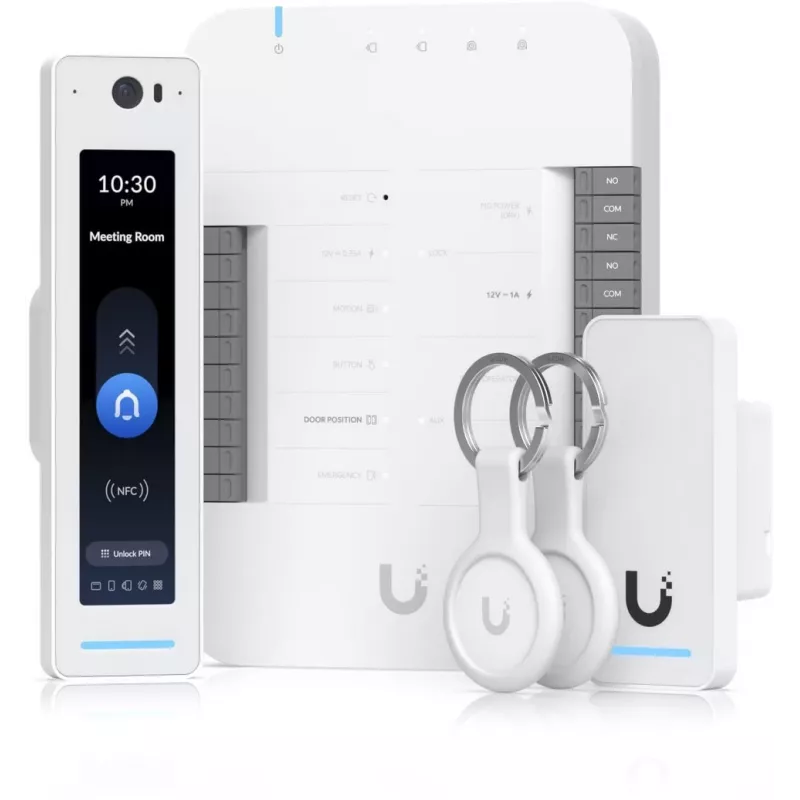 Ubiquiti G2 Starter Kit Professional apsaugos prieigos kontrolės sistema, sidabrinė