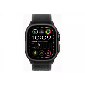 APPLE Watch Ultra 2 GPS + Cellular 49mm juodas titano korpusas su juoda Trail Loop - M/L