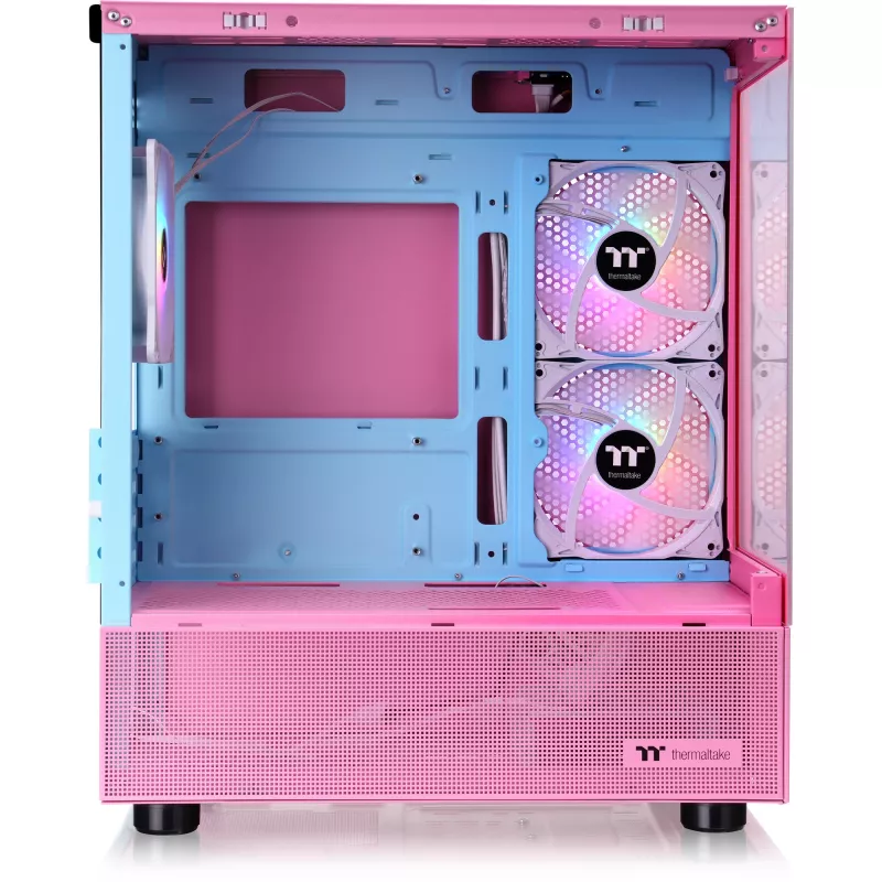 View 170 TG ARGB, bokšto korpusas rožinis, grūdintas stiklas x 2