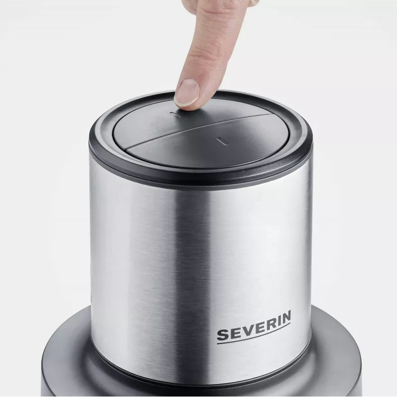 Elektrinis maisto smulkintuvas Severin KM 3867 1 L 400 W juoda, sidabrinė, permatoma