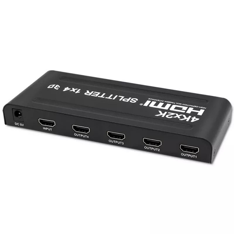 Qoltec 51798 aktyvus HDMI skirstytuvas 4 x HDMI 4K x 2K | 3.4Gb/s