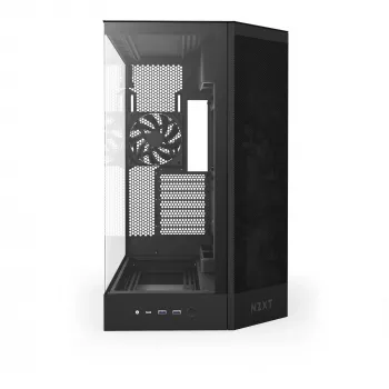 NZXT H9 Air Flow (2025) Didelis dviejų kamerų vidutinis bokštinis korpusas - juodas