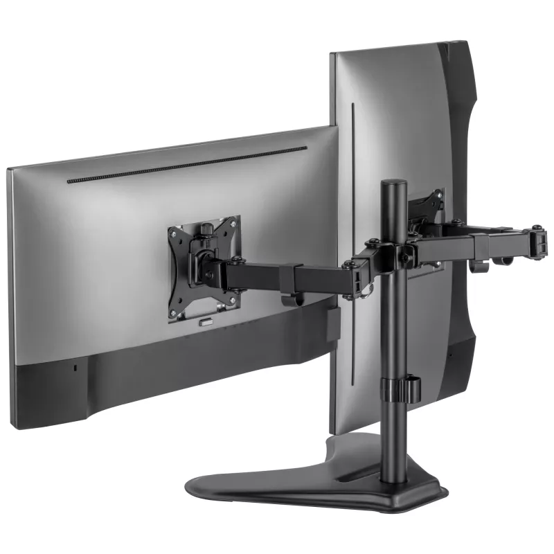 TV/Monitoriaus laikiklis SBOX LCD-F024-2 13–32 colių ekranams, dviguba ranka, 2×8 kg apkrova, VESA 100×100