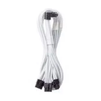 CableMod C-Series Pro jungiamasis laidas - Variantas A, 90°, 16 kontaktų į 3x8 kontaktų PCIe, baltas