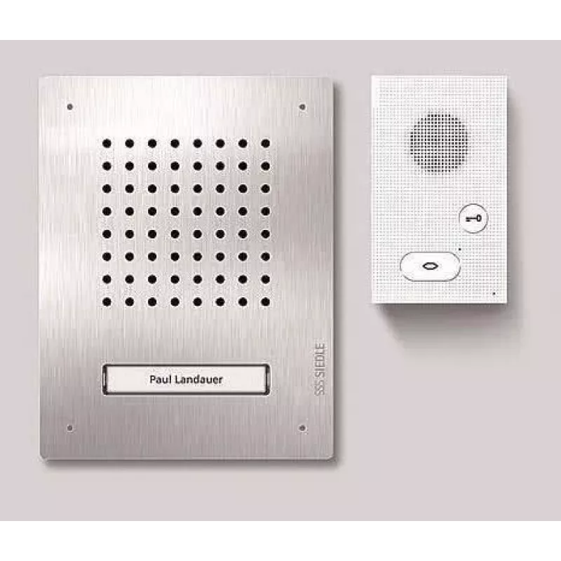 Siedle SET CLAB 850-1 E/W garso rinkinys Siedle Classic nerūdijantis plienas/baltas (210010045-00)