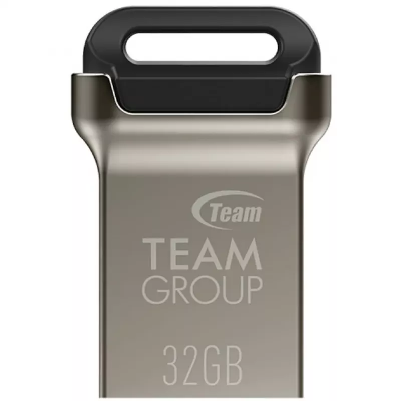 USB atmintukas Team Group C162 32 GB, USB Type-A, USB 3.2 Gen 1 (3.1 Gen 1), skaitymo greitis 85 MB/s, rašymo greitis 20 MB/s, be dangtelio, juoda/sidabrinė