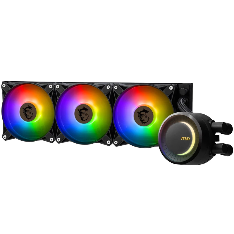 MSI MAG CORELIQUID E360 kompiuterio aušinimo sistema Pagrindinė plokštė, Procesorius Skysčio aušinimo rinkinys 12 cm Juoda
