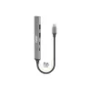 USB šakotuvas Port Designs 900163 Type-C 5000 Mbit/s Sidabrinis