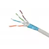 Tinklo kabelis Extralink vytos poros CAT6A FTP (F/FTP) V2 vidinis 500 m pilkas