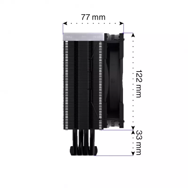 Endorfa Fera 5 Juoda ARGB CPU aušintuvas