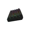 Mechaninė žaidimų klaviatūra SAVIO JuodaOUT X2 PEACH — 61 klavišų 60 % QWERTY, RGB LED, karštasis keitimas, USB Type-A/Type-C, nuimamas laidas