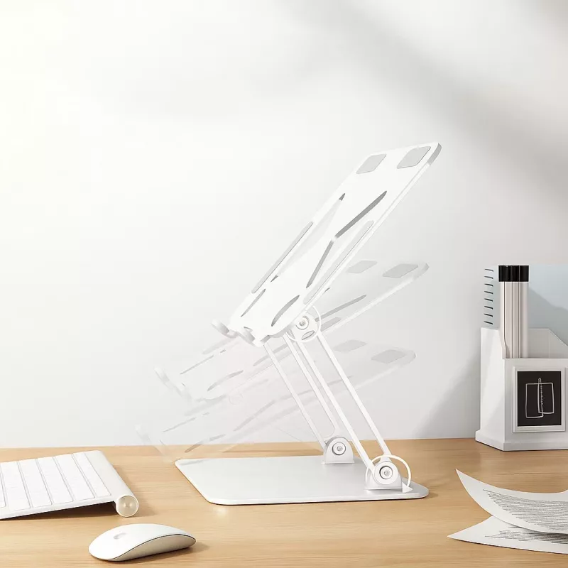 MEDIA-TECH nešiojamojo kompiuterio stovas – MT2661W (baltas)