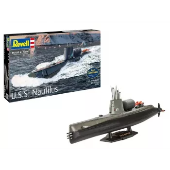 Plastikinis laivo modelis REVELL U.S.S. Nautilus masteliu 1:305, rinkinys 05184