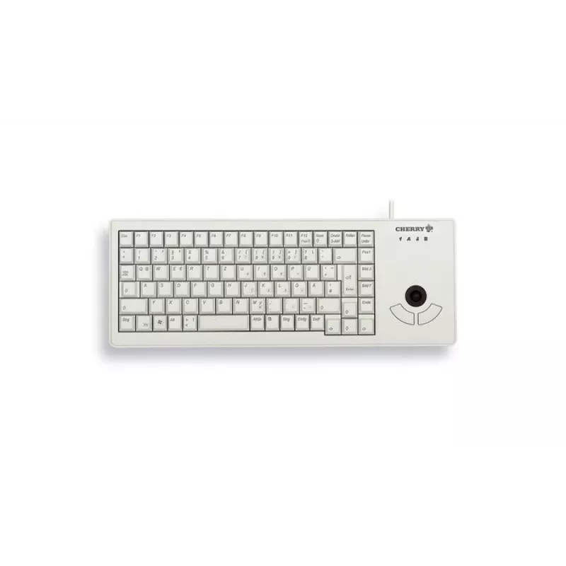 CHERRY XS Trackball klaviatūra universali USB QWERTZ vokiečių pilka