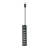 USB šakotuvas ORICO PW7U 7 prievadų USB 3.0, juodas