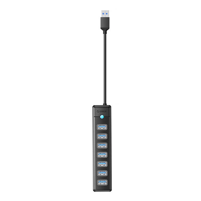 USB šakotuvas ORICO PW7U 7 prievadų USB 3.0, juodas