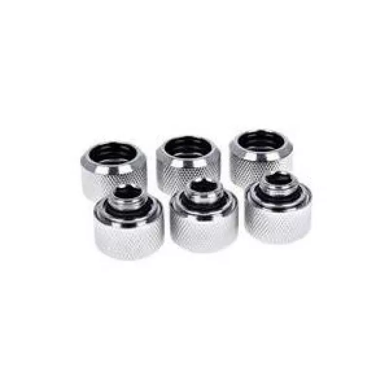 Alphacool Eiszapfen 16mm HardTube Screw-In Fitting G1/4 - Chrome Sixpack (17378)