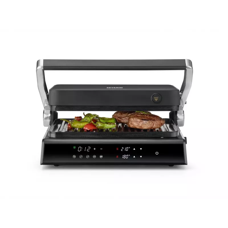 Kontaktinė keptuvė Severin KG 2399 juoda, nerūdijantis plienas 1800 W