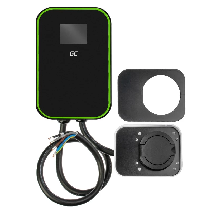 GREEN CELL WALLBOX EV POWERBOX 22KW SU LIZDU IR RFID