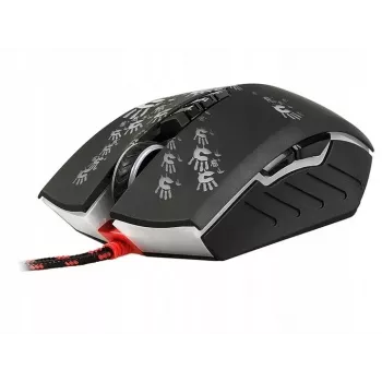 Žaidimų pelė A4Tech BLOODY A60 — optinė, abiem rankoms tinkama, 6200 DPI, USB Type-A, 8 mygtukai, juoda