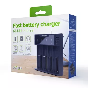 Baterijos įkroviklis Gembird BC-USB-02 USB ličio jonų NiCd NiMH