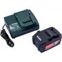 Baterijos ir įkroviklio rinkinys Metabo BASIC SET 1 X 4.0 AH ličio jonų 4 Ah