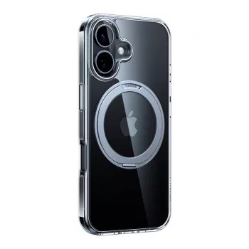 Apsauginis dėklas Torras Ostand Pro, skirtas iPhone 16 Plus, permatomas, plonas, TPU/PC