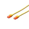 DIGITUS Professional - jungiamasis kabelis - RJ-45 (M) į RJ-45 (M) - 5,0 m - UTP - CAT 6e - IEEE 802.3 - be halogenų, liejinis, su apsauga nuo užkabinimo - geltonas (DK-1617-050/Y)