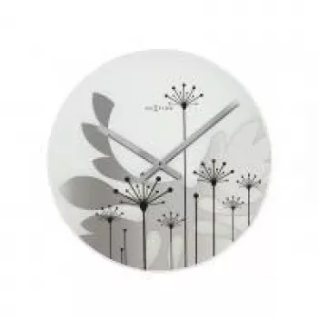 NeXtime klok 8088 Grass, Ø43 cm, Sieninis, Pilkas