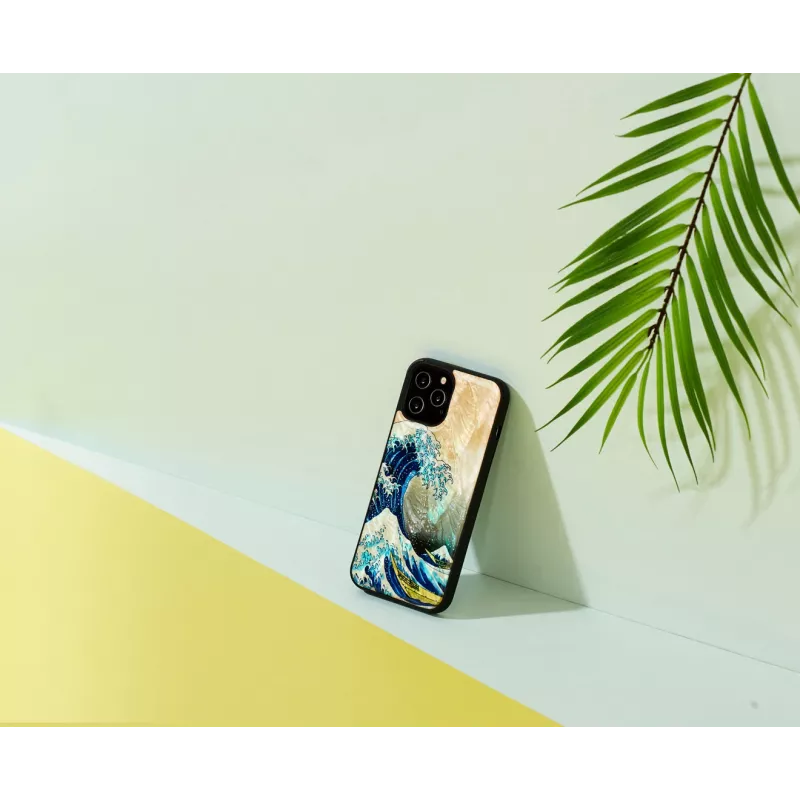 Apsauginis telefono dėklas iKins, skirtas „Apple iPhone 12 Pro Max“, su „Great Wave“ dizainu