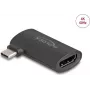 Adapteris DELOCK USB-C (kištukas) į HDMI (lizdas) DP Alt Mode 4K kampinis