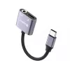 USB-C garso adapteris SANDBERG PD65W 136-67 su USB-C PD pralaidiniu įkrovimu