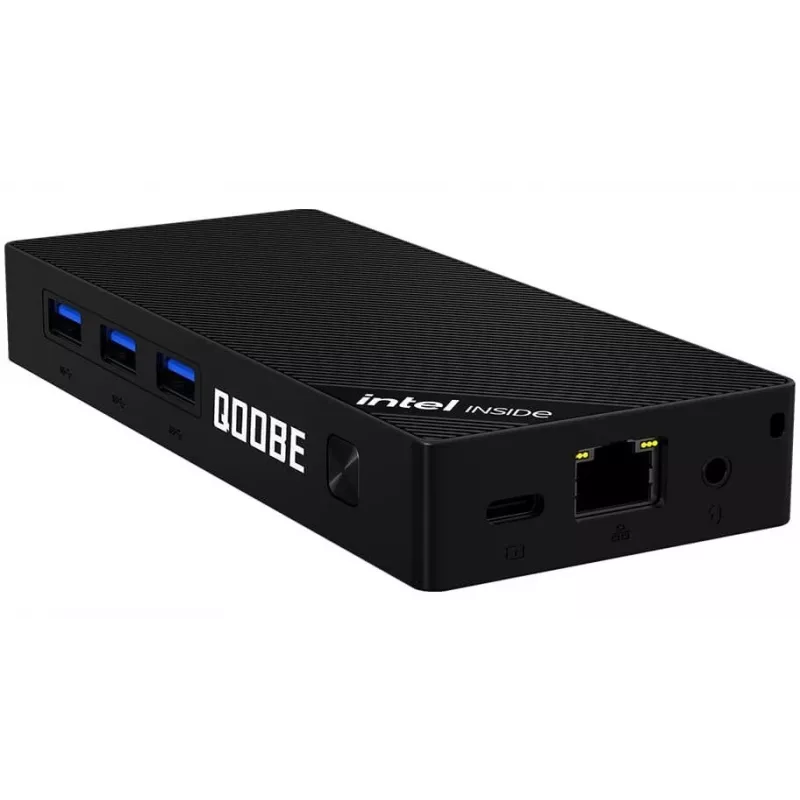 Mini PC Qoobe SUC N150/12GB/SSD 512GB/Win 11 Pro juodas