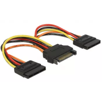 vidinis maitinimo laidas DeLOCK 60143 0,15 m SATA 15 kontaktų
