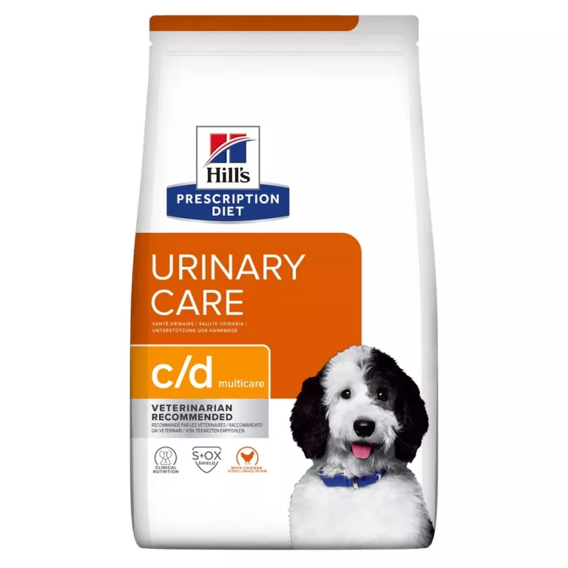 HILL'S PRESCRIPTION DIET Canine c/d Multicare sausas šunų ėdalas su vištiena 12 kg