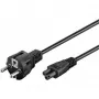 Wentronic Goobay maitinimo laidas (su įžeminimo kištuku), 1,8 m, juodas, juodas - Type F (Type F, CEE 7/7) > įrenginio lizdas C5 (93586)