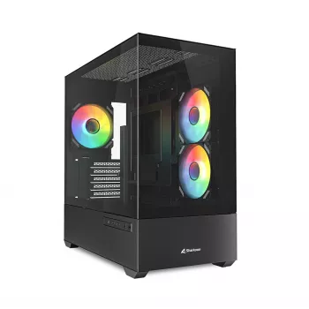 PC korpusas Sharkoon MK6 RGB Midi Tower baltas