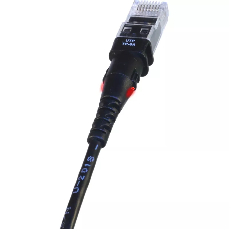 Tinklo kabelis PatchSee TP-6A-U/6 juodas 1,8 m Cat6a F/UTP