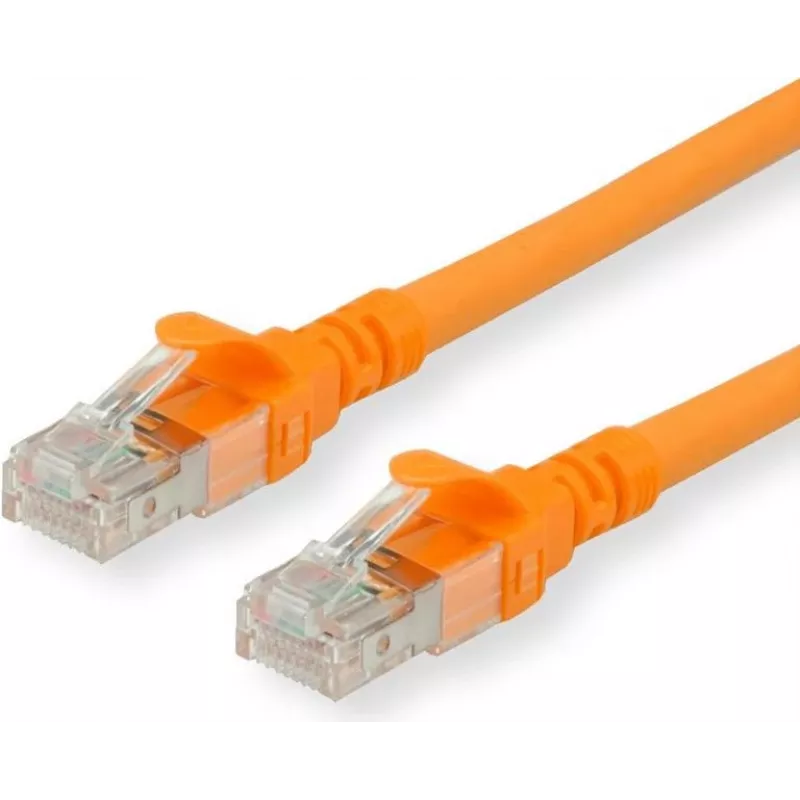 Tinklo kabelis ROLINE Cat6a 10m U/UTP Oranžinis