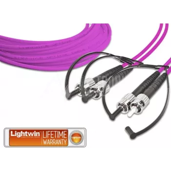 Lightwin LDP-50 ST-ST 2.0 OM4 šviesolaidinis kabelis 2 m violetinis (LDP-50 ST-ST 2.0 OM4)