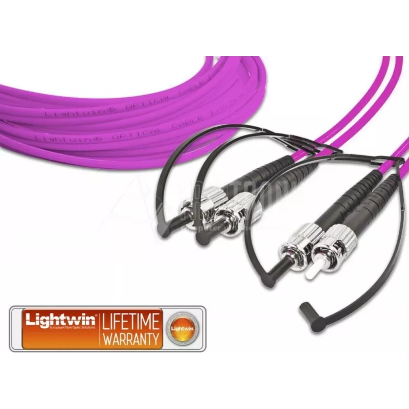 Lightwin LDP-50 ST-ST 2.0 OM4 šviesolaidinis kabelis 2 m violetinis (LDP-50 ST-ST 2.0 OM4)