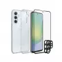 Grūdinto stiklo ekrano apsaugos rinkinys PanzerGlass SAFE. 3-in-1 skirtas Samsung Galaxy A56 5G (SA68342)
