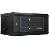 EXTRALINK LITE 4U 530X400 SIENINĖ RACK SPAUČIŲ JUODA SU LENTYNA