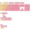 Klavišų dangteliai GLORIOUS GPBT Gradient Grapefruit ANSI išdėstymo PBT dažais įlieti klavišų dangtelių rinkinys