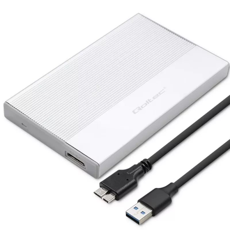 Korpusas 2,5 colio SATA SSD/HDD QOLTEC 52278 USB 3.0, palaiko iki 2 TB