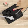 Kištukinis lizdas MACLEAN MCE388 B — 2 kintamosios srovės lizdai, 3×USB A, 110–120V 50/60Hz, 2500W, 3 m laidas, juodas