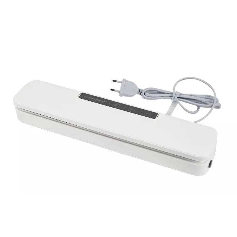 Stalinis vakuuminis maisto sandariklis ESPERANZA EKV001 — kompaktiškas, baltas, 30 cm sandarinimo plotis, 107 W, 220–240 V